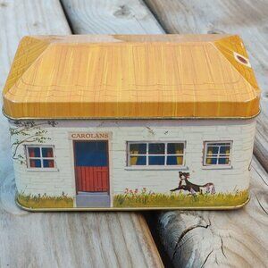 Vintage Carolans Tin House Made In England